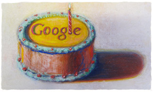 Aniversário do Google por Wayne Thiebaud